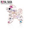 Broche femme ROYA L SASA en cristal artificiel - Ref 1178856