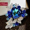 Broche femme MBOX en cristal autrichien - Ref 1187464