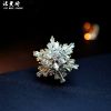 Broche femme en Zircon diamant - Ref 1188255