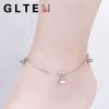 Chaine de cheville Femme GLTEN Argentée - Ref 3103715