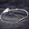 Chaine de cheville Femme SHAREBOX Argentée - Ref 3104311