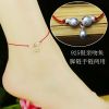 Chaine de cheville Femme ROOYOOR Argentée - Ref 3104718