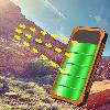 Chargeur solaire - 5 V batterie 10000 mAh Ref 3395662