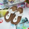 Chaussons enfants en Cuir spatial - semelle bois Ref 1012075