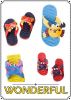 Chaussons enfants pour été - semelle plastique Ref 1016624