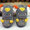 Chaussons enfants en pour hiver - semelle caoutchouc Ref 1016737
