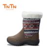 Chaussures de montagne neige en cuir vache fendu TNTN - Ref 1068541