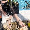 Chaussures été pour femme en Caoutchouc - Ref 3346283