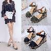 Chaussures été pour femme en Caoutchouc - Ref 3346360