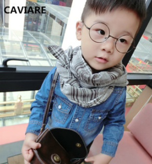 Chemise enfant à manche longue en toile - Ref 2082904