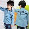 Chemise enfant à manche longue en toile - Ref 2083636
