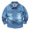 Chemise enfant à manche longue en toile - Ref 2084349