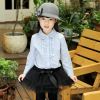 Chemise fille à manche longue en coton - Ref 2085306