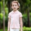 Chemise fille à manche courte en coton - Ref 2086413
