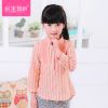 Chemise fille à manche longue en coton - Ref 2086418