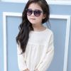 Chemise fille à manche longue en coton - Ref 2086632