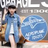 Chemise fille à manche longue en toile - Ref 2086993