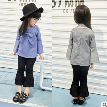 Chemise fille à manche longue - Ref 2087002