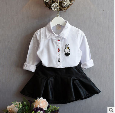 Chemise fille à manche longue - Ref 2087224