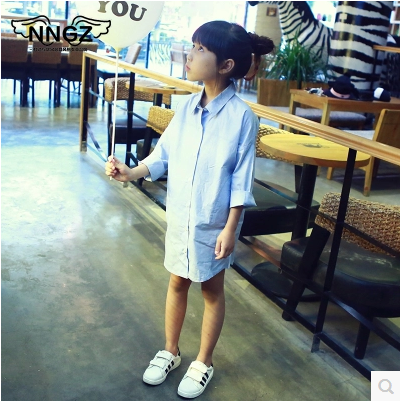 Chemise fille à manche longue - Ref 2088535