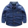 Chemise garçon à manche longue en toile - Ref 2073024