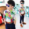 Chemise garçon à manche longue en lin - Ref 2075451