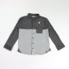 Chemise garçon ABERCRO***** à manche longue - Ref 2075505
