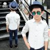 Chemise garçon à manche longue en coton - Ref 2075928