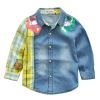 Chemise garçon à manche longue en toile - Ref 2076460