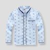 Chemise garçon à manche longue en coton - Ref 2079179
