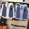 Chemise garçon à manche longue en lin - Ref 2079200