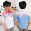 Chemise garçon à manche longue en coton - Ref 2079244