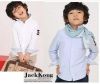 Chemise garçon à manche longue en coton - Ref 2079266