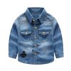 Chemise garçon à manche longue en toile - Ref 2082134