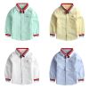 Chemise garçon à manche longue en coton - Ref 2082159