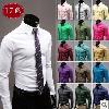 Chemise homme en coton - Ref 3443233