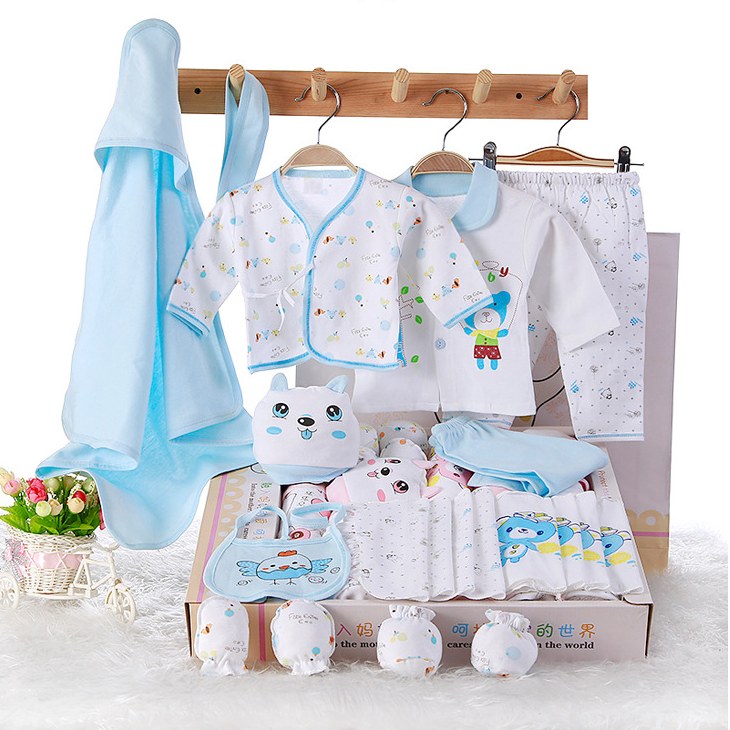 Coffret cadeau pour bébé - vêtements coton en biologique Ref 1963369