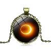 Collier Pendentif Astronomie Eclipse - Ref 3425553