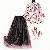 Costume femme SPLIT en Mousseline - Ref 3334401