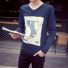 T-shirt HAPPY TIME en coton pour automne - Ref 1566837