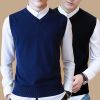 Débardeur homme Woolen gilet coton pour automne - Ref 1586217