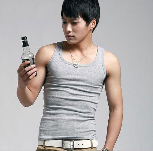 Débardeur homme maillot de corps LEAVO JOHNSON en coton - Ref 1600452