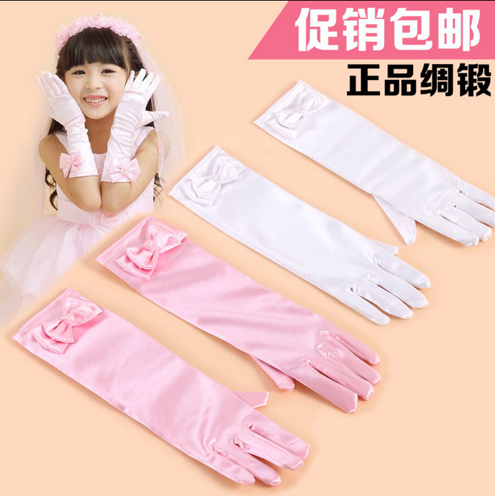 Gants pour fille en satin - Ref 2150332