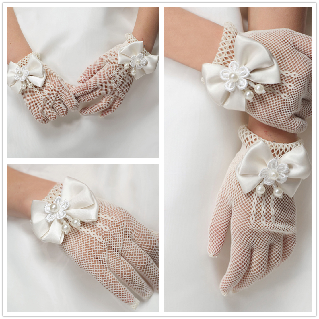 Gants pour fille en dentelle - Ref 2150523