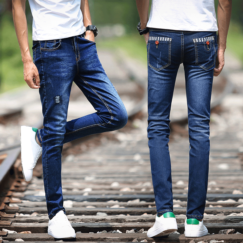 Jeans pour adolescent pieds Slim été - Ref 1460807