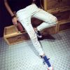 Jeans pour jeunesse pieds Slim en coton - Ref 1461696
