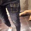 Jeans Coton fibre élastique de polyuréthane spandex - Ref 1462242