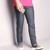 Jeans coupe droite en coton pour été - Ref 1462928