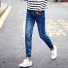 Jeans pour jeunesse en coton hiver - Ref 1463859