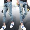 Jeans pour jeunesse pieds Slim été - Ref 1465899